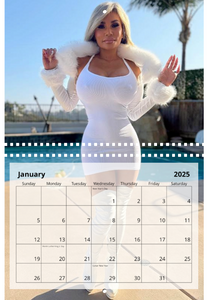 Connie's Standard Size "2025 Kitchen Calendar 😂" LIMITED Signed Collectors 12 Page Wall Calendar, (11" Wide and 17" Tall/Open) with middle binding