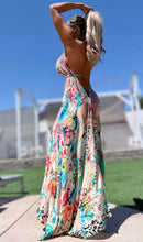 ***LIMITED*** Connie's LUX 🌴 Island BoHo Style, Island Butterfly, Flowers and Leopard  *Silk* High Low Maxi" With Hand Sewn 💎 Crystal Accents