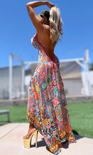 ***LIMITED*** Connie's "Aztec Princess"  *Silk* High Low Maxi" RICH BoHo Style, With Hand Sewn Crystal Accents