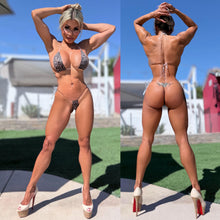 Connie's MORE NAKED WHEN WET 😘 "Invisible BABY Leopard Bikini" Micro Thong Bikini Set