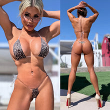 Connie's MORE NAKED WHEN WET 😘 "Invisible BABY Leopard Bikini" Micro Thong Bikini Set