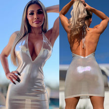 Connie's EXCLUSIVE "IRIDESCENT ICE FROSTING CLUB GIRL MINI" Semi Sheer-ish, Sinfully Unlined Full Stretch fit