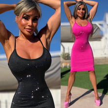 Connie's LIMITED "💎TWO PACK SET💎" PINK and BLACK Rhinestone Sparkle Club and Party Midi's, Unlined Semi Sheerish Not Very see thru👄