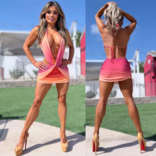 Connie's LIMITED TROPICAL SUNRISE 🍹 "RICH PINK, RED and ORANGE MESH MINI" Not for the SHY