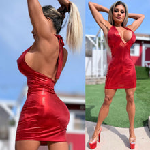 Connie's TOO HOT!!! "Semi Sheer-ish 😈 IRIDESCENT RED METALLIC Club Girl Mini" Unlined Full Stretch Perfection