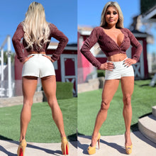 Connie's RICH 🫰 "FANCY PANTS BOOTY FLASH SHORTS" WHITE Slight Stretch fabric, With Zipper, Made in USA