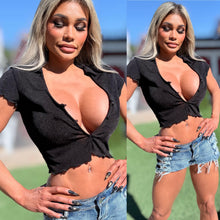 Connie's "RICH SLINKY BLACK & PINK TOPS" VERSATILE DRESS THEM UP or DOWN, 2 Pack Set, MADE in USA