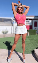 Connie's EXCLUSIVE "Untouchable BAD Girl NEON PINK 💎RHINESTONE💎 TANK Top" Super Stretchy, Adorned with Rhinestones