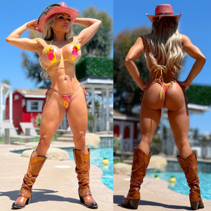 Connie's VEGAS POOL PARTY MINIMAL COVERAGE 😈 "LITTLE DAISIES TEENY TINY Thong BIKINI Set" This set is HIGH END and Lined, NOT FOR THE SHY, Made In Colombia 💋💋💋