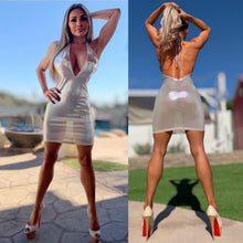 Connie's EXCLUSIVE "IRIDESCENT ICE FROSTING CLUB GIRL MINI" Semi Sheer-ish, Sinfully Unlined Full Stretch fit