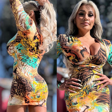 Connie's LIMITED "CALI LEOPARD MINI" SHORT SNUG Fit with LOTS of Stretch and MODERN Padded Shoulders