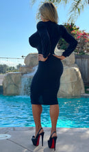 Connie's  "BOSS BLACK EXTREME PLUNGE PENCIL Midi" Super Stretch fit With Double layer Fabric Support