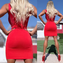 Connie's EXCLUSIVE "EVERYDAY TIGHT FIT HEAD TURNER SEAMLESS Mini" RED, Super Stretchy, Tank Dress