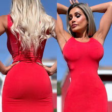 Connie's EXCLUSIVE "EVERYDAY TIGHT FIT HEAD TURNER SEAMLESS Mini" RED, Super Stretchy, Tank Dress