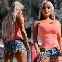 Connie's Exclusive "SEAMLESS and SMOOTH DOUBLE Layer CAMI Top" SMOOTH THAI PEACH Super Stretch Fit...Made in The USA😍