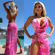 Connie's *LIMITED* "SEDUCTIVE PINK ORCHID MESH Maxi" STRETCH MESH, Adjustable Back Straps, High Cut Thigh 🩷🩷🩷