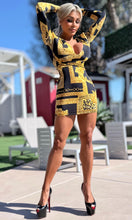 Connie's LIMITED "MIAMI BLACK & GOLD MINI" SHORT SNUG Fit with LOTS of Stretch and MODERN Padded Shoulders