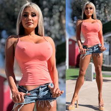 Connie's Exclusive "SEAMLESS and SMOOTH DOUBLE Layer CAMI Top" SMOOTH THAI PEACH Super Stretch Fit...Made in The USA😍