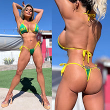 Connie's OFFICIAL "LEBLON BEACH BRASIL BIKINI SET" BRASIL is Spelled Correctly in Portuguese, Adjustable Slider Top and Bottom, LINED and BEACH WORTHY, Made In Colombia 💋