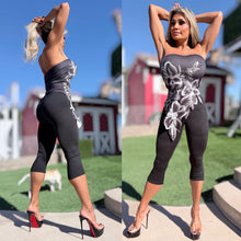 Connie's EXCLUSIVE!! MADE in USA!!! "BLACK CAPRI LEGGINGS" Signature Double Fabric Construction