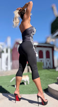 Connie's EXCLUSIVE!! MADE in USA!!! "BLACK CAPRI LEGGINGS" Signature Double Fabric Construction