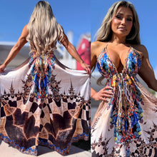 Connie's ***LIMITED*** "ROYAL BLUE THAI TEMPLE PRINCESS 🌺🛕🌺" SILKY RHINESTONE 💎 ACCENT RAYON High Low Maxi, Eye Hook Opening Back and Chest, Cinchable tie front