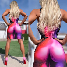 Connie's LIMITED!! "BIONIC PARADISE CITY ILLUSION TANK MINI" SEMI SEE THRU, NOT for the SHY, Full Stretch Fit, Adjustable Shoulder Straps