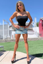 Connie's MADE in USA "SUMMERTIME SMOCKED Tube TOP" BLACK Full Stretch Fit and SUPPORT, NO BRA NEEDED Quality Constructed