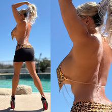 Connie's Pre Order ... "LEOPARD CHAINMAIL TOP" Adjustable Back Halter Top, UNLINED, Soft Finish, Not Scratchy and Not for the Shy 🩷🩷🩷