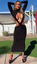 Connie's LIMITED "SINFUL VEGAS LOUNGE GIRL MIDI" Open Chest and Back, Fashion Glue for the Girls Recomended, Super Stretch Fit