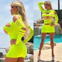 Connie's "NAUGHTY PRINCESS" Champagne Room Lingerie Mini-Dress, Extreme Stretch, with SLUTTY Seductive Slashes Cuts and Snags