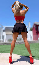 Connie's EXCLUSIVE "RED 💎 RHINESTONE STAY PUT STRAPLESS TOP" Super Stretchy Tube, Made of a Nice RICH MICRO RIBBED FABRIC