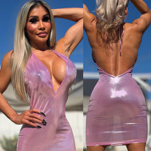 Connie's EXCLUSIVE "IRIDESCENT PINK COTTON CANDY CLUB GIRL MINI" Semi Sheer-ish, Sinfully Unlined Full Stretch fit