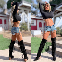 Connie's LIMITED "CROP BLACK TURTLENECK Crop Top" Signature Double Fabric Support, for Use without a BRA!!! Made in the USA😘