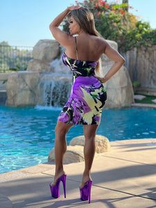 FINAL SALE Connie's...Made in USA 💋, VIP 🥂, 🌴 Tropical Sundown 🌒 High waist Mini"🔥🔥🔥 ... With 🤫 Lining For Extra Smoothing and Support 🥂🥂🥂