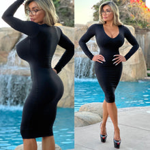 Connie's  Made in the USA 😘 VIP 🥂 "BAD TEACHER 👩🏼‍🏫 BLACK PENCIL ✏️ Midi" With 🤫 a Double Fabric Lining